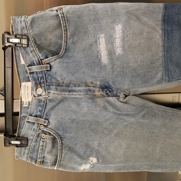 💕NILI LOTAN💕 Franki Patchwork Reworked Crop Jeans ~ Vintage Indigo 26 - Picture 12 of 16